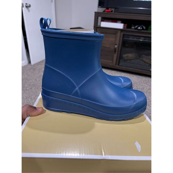 Woman's Boots MICHAEL Michael Kors Mac Rain Bootie blue - Picture 1 of 13